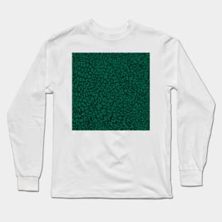 Emerald Green Abstraction Long Sleeve T-Shirt